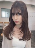 大人レイヤーカット/ワンホンレイヤー/顔まわりレイヤー