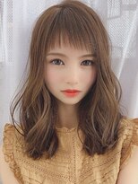 トゥルートラストトロワー 須玉店(True Trust trois)&nbsp;大人可愛い重めワンレンミディアムボブ×ブラウンベージュ