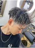 20代30代ツーブロックマッシュツイストスパイラルパーマ