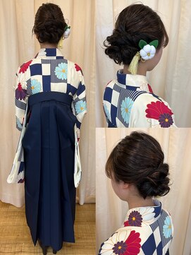 ヘアーメイク ツインズ(Hair Make TWINS) ゆるふわアレンジシニオン×袴