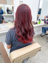 ニュート(Neut )&nbsp;グラデーションカラーレッド/ケアブリーチデザインカラー/名古屋