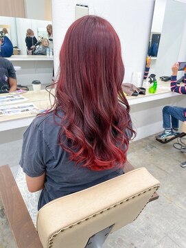 ニュート(Neut ) グラデーションカラーレッド/ケアブリーチデザインカラー/名古屋