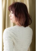 インナーカラー抜け感韓国風ボブパーマTb9戸頭20代30代40代