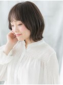 透明感ラベンダーミルクティーショートボブq小山10代20代30代