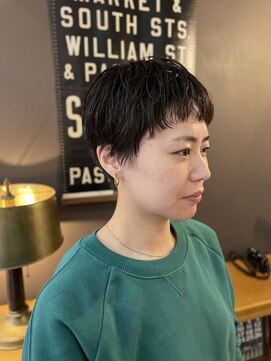 ブラウン(Brown) ベリーショート/ニュアンスパーマ