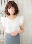 辻堂/髪質改善/チェリーレッドでふんわりボブパーマf