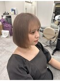 ミルクティーベージュボブ