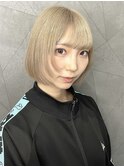 福井　大和田　ハイトーン　ホワイトベージュ　顔まわりレイヤー