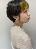 【山本】タイトショート×イエローバングカラー