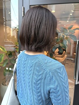 ボブレイヤー/グレージュカラー！