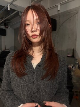 シティ 薬院(SITY.) 薬院 レイヤーカット 顔周りカット 暖色カラー