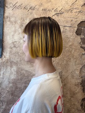 マギーヘア(magiy hair) magiyhair/下北沢/yumoto/イエローボブ