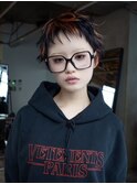 【GEEKS渋谷】オン眉ベリーショート/デザインカラー/春ヘア/小顔