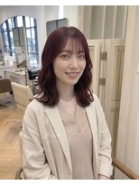 ハーツオオサカ(HE:ARTS OSAKA)&nbsp;前髪あり韓国ミディアムレイヤー