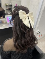 ヴィヒタ 川越 本川越(VIHTA.)&nbsp;ハーフアップヘアアレンジお呼ばれヘア文化祭ヘア川越本川越
