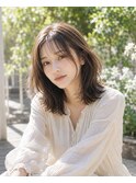  &nbsp;&nbsp;&nbsp;ミディアム×シフォンベージュ×韓国風