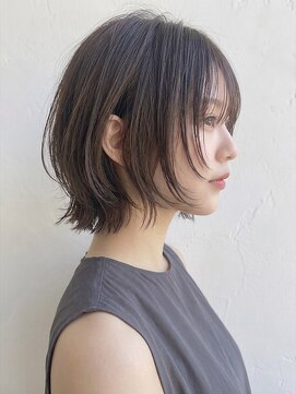 カバーヘア アカデミー 北浦和西口店(COVER HAIR ACADEMY) 秋カラーブリーチなしクラゲヘア/ショートボブグレージュp北浦和