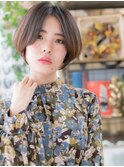 *bliss上尾*王道!センターパートひし形ショート大人ボブa