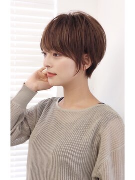 ミチオ ノザワ ヘアサロン ギンザ(Michio Nozawa HAIR SALON Ginza) 小顔大人ショート×艶髪ブラウン 絶壁解消【瀧上丈司】