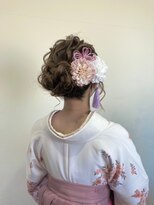 リグフクオカ(L.I.G fukuoka)&nbsp;【L.I.G fukuoka】イマドキのゆるふわ着物ヘア