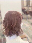 ゆるっとペールピンクBob