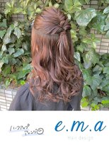 エマヘアデザイン(e.m.a Hair design) ハーフアップ