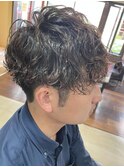 王道マッシュスパイラルパーマ【椎名昭代/メンズ/松戸/柏】