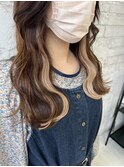 ミルクティーベージュイヤリングエクステ学割U24池袋9094