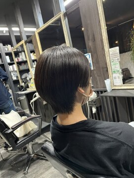 アローズ 荒尾店(arose) くびれショートボブスタイル 縮毛矯正矯正 艶髪