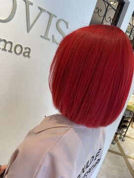 ラビスモア(Lovis moa) 魅力倍増カール/セミディ/シアーカラー/ダークアッシュ/姫カット