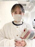 ショート×インナーカラー/イヤリングカラー☆ブリーチ[池袋]