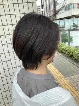 スタジオ アルファプラス 日暮里店(studio α+) ステップボーンカットカットボブショートハイライト/日暮里/