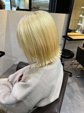 ベレーザ 渋谷(BELEZA) 6220シルキーベージュハイライトグラデーションハイトーンカラー