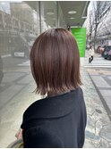 20代30代40代前下がりストレート小顔補正立体カット