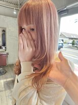 ジゲン ヘアーリゾート(ZIGEN hair resort)&nbsp;王道ミルクティーベージュとふんわり動くフェイスレイヤー