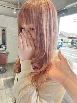 ジゲン ヘアーリゾート(ZIGEN hair resort) 王道ミルクティーベージュとふんわり動くフェイスレイヤー
