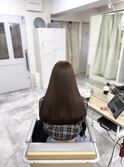 韓国風ベージュブラウンカラー