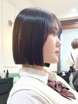 ロンドジェネルーズ 柏(Lond generous)&nbsp;ミニウルフ黒染め髪質改善縮毛矯正酸性ストレートレイヤー/柏柏