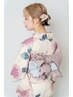 ☆浴衣着付け＋簡単アレンジ　￥8,800 ※電話ご予約でお願いします。