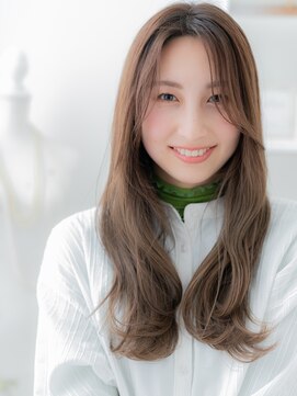 モッズヘア 越谷(mod's hair) かきあげ前髪大人かわいい小顔ウェーブ巻きh4越谷20代30代40代