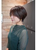 大人ショートオリーブグレージュ