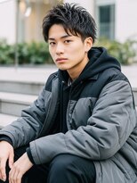 コトナ 越谷店&nbsp;メンズカット/爽やかに動くスパイラルパーマ/ショート/越谷