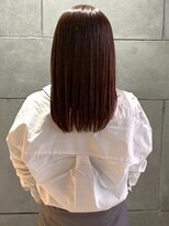 カミソメヤイロドリ(髪染やIRO-D-ORI)&nbsp;髪質改善トリートメント 艶髪 レッドブラウンカラー 暖色カラー