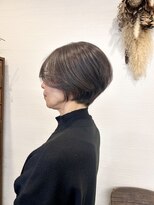 リベストバイジェービー 稲毛(li best. byjb)&nbsp;ダークアッシュ/大人ガーリー/似合わせカット[稲毛/白髪ぼかし]