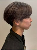 アッシュグレー 透明感カラー メンズカラー マッシュヘア 20代