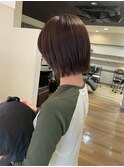 透明感ブラウン/ショート/ボブ/レイヤーカット