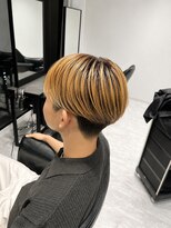 リード 渋谷店(REEED) 【琉星:ブリーチ縮毛矯正】シースルーマッシュ