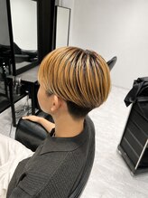 リード 渋谷店(REEED) 【琉星:ブリーチ縮毛矯正】シースルーマッシュ