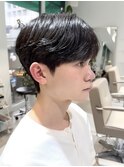 韓国ヘア シースルーマッシュ×ダウンパーマ