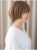 ハイトーンカラー小顔シャギーカットハンサムショート10代20代W
